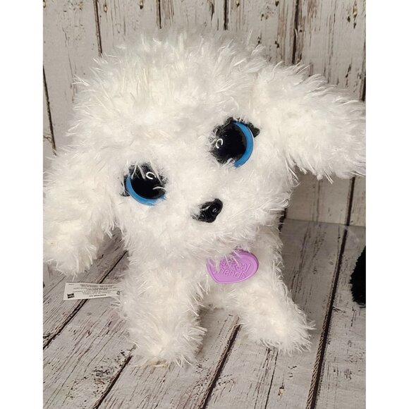 12" UNTESTED FurReal Friends Poppy White Poodle Puppy & Pompom Panda Bear Lot - Picture 4 of 5